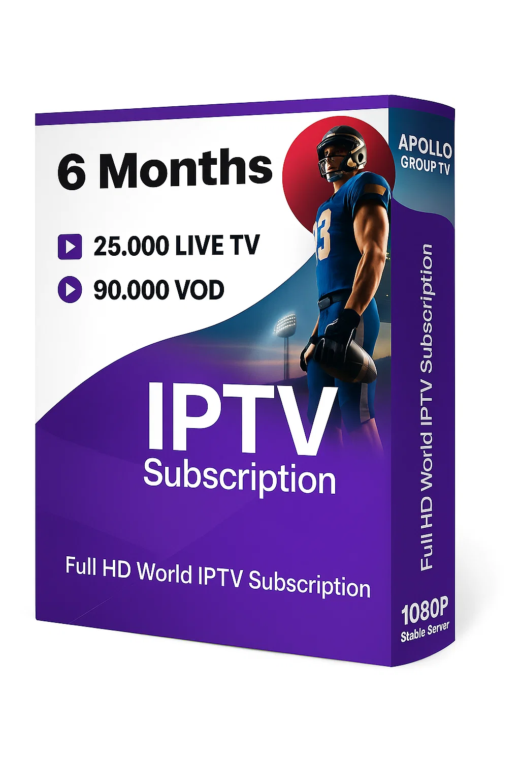 6 MONTH SUBSCRIPTION APOLLO GROUP TV 